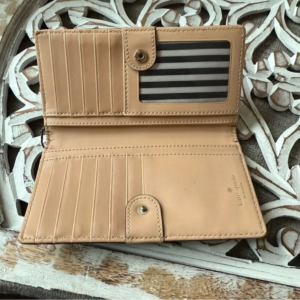 Kate Spade Black Leather Wallet Card Holder